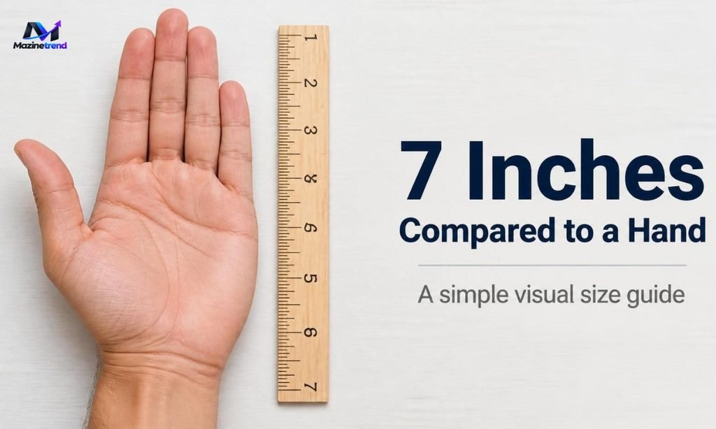 7 Inches Compared to Hand